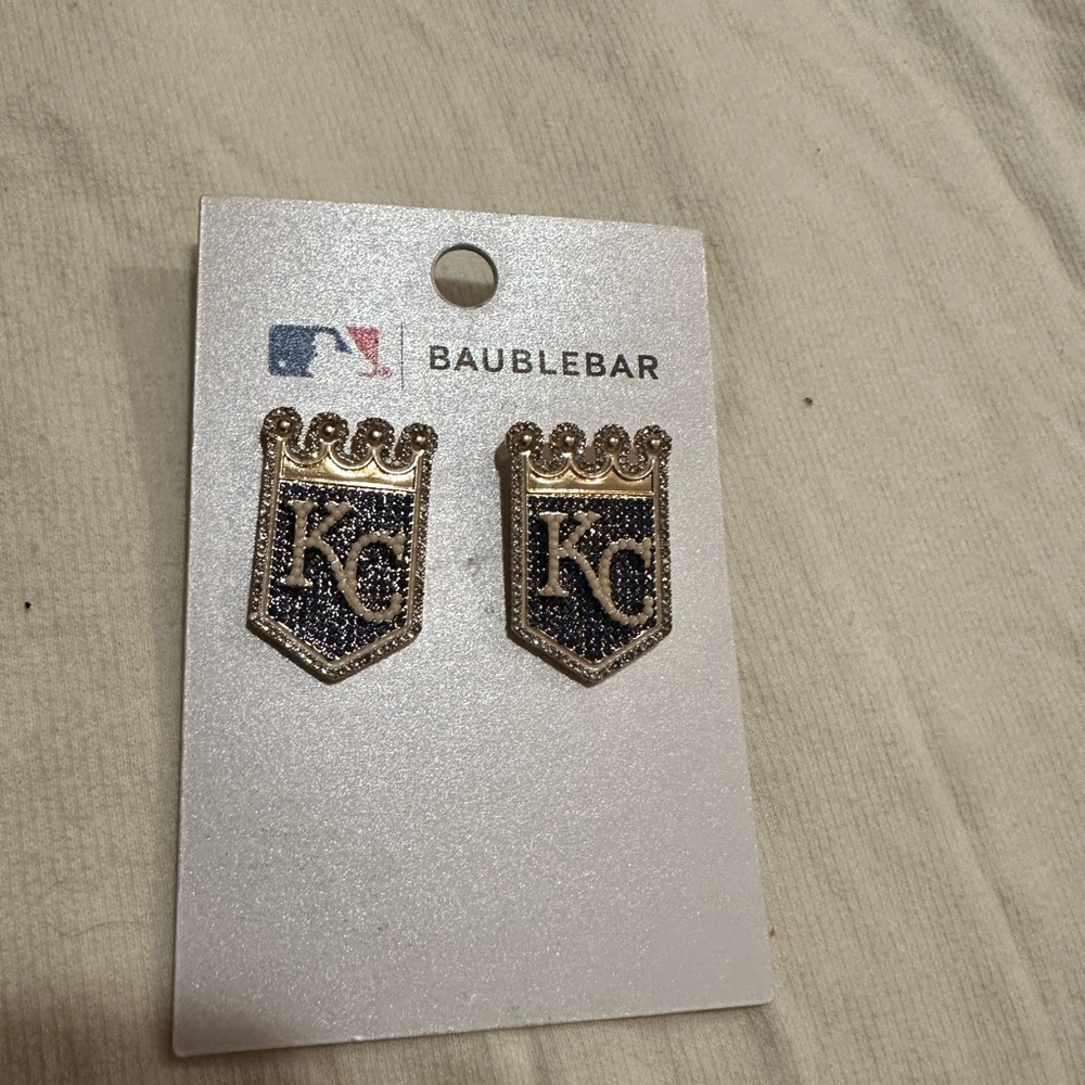 BaubleBar Blue Statement Earrings